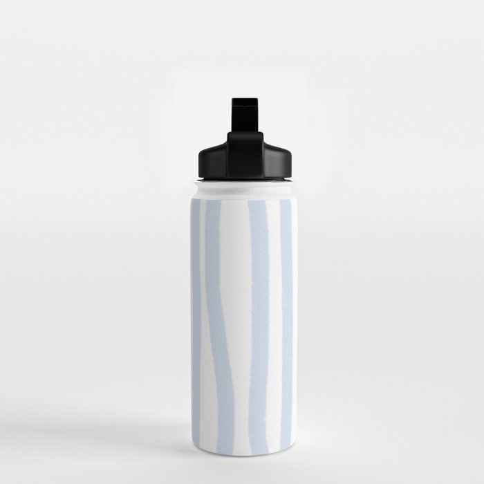Light Blue Stripes Water Bottle Gallery Image 2