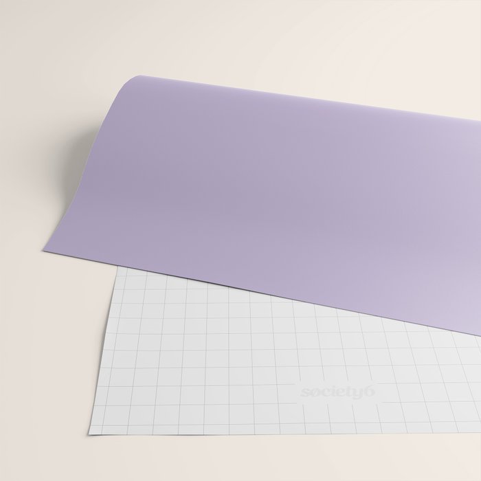 PASTEL LILAC Lavender Light Purple solid color Wrapping Paper Gallery Image 2