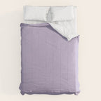 PASTEL LILAC Lavender Light Purple solid color Comforter Gallery Image 6