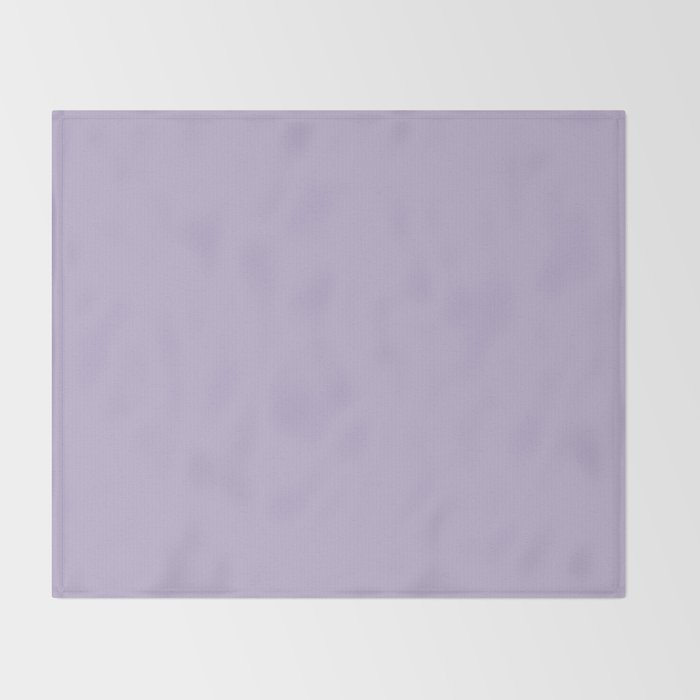 PASTEL LILAC Lavender Light Purple solid color Throw Blanket Gallery Image 2