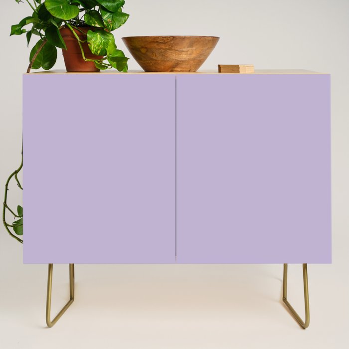 PASTEL LILAC Lavender Light Purple solid color Credenza Gallery Image 1