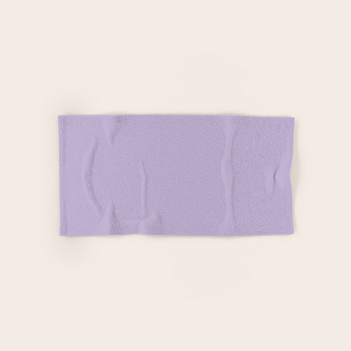 PASTEL LILAC Lavender Light Purple solid color Bath Towel Gallery Image 1