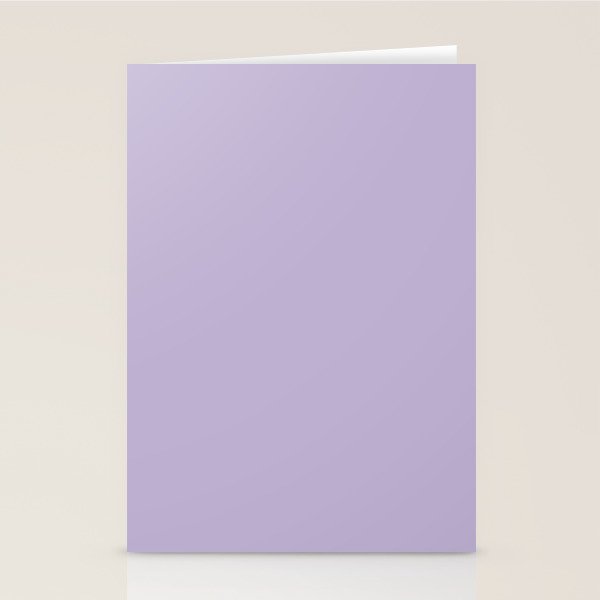 PASTEL LILAC Lavender Light Purple solid color Stationery Card Gallery Image 1