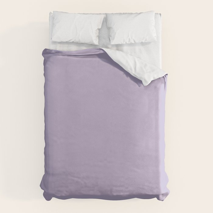 PASTEL LILAC Lavender Light Purple solid color Duvet Cover Gallery Image 6