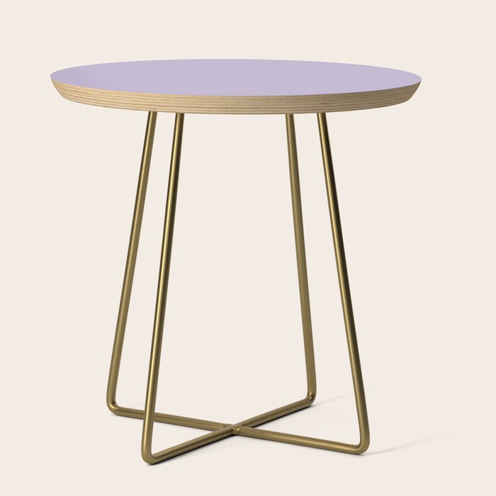 PASTEL LILAC Lavender Light Purple solid color Side Table Gallery Image 1