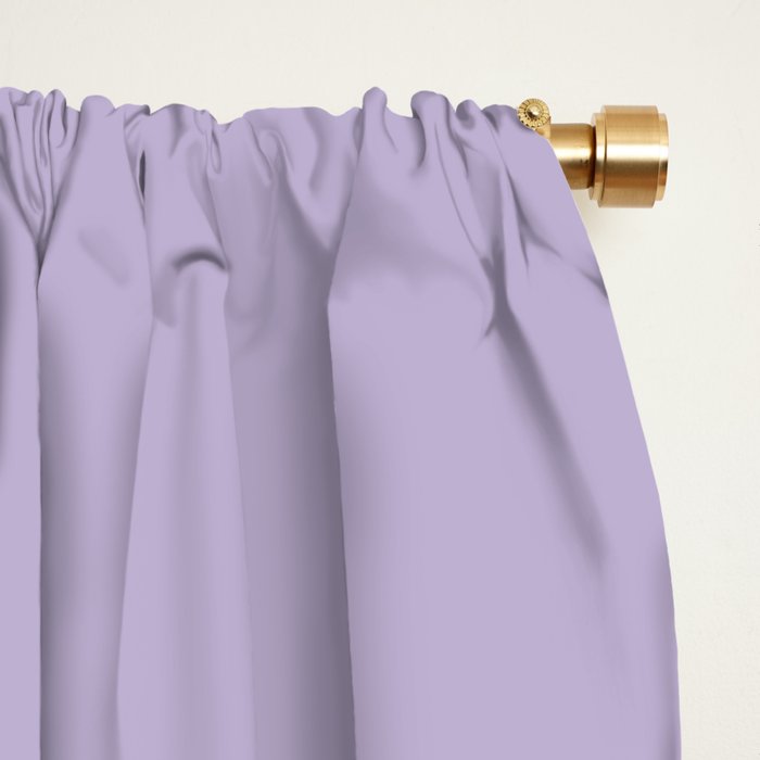 PASTEL LILAC Lavender Light Purple solid color Window Curtain Gallery Image 2