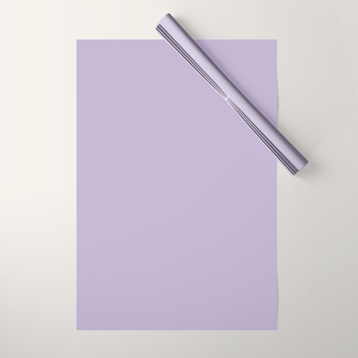 PASTEL LILAC Lavender Light Purple solid color Wrapping Paper Gallery Image 1