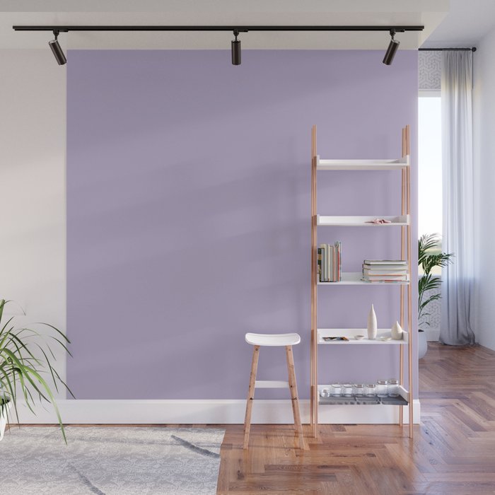 PASTEL LILAC Lavender Light Purple solid color Wall Mural Gallery Image 1
