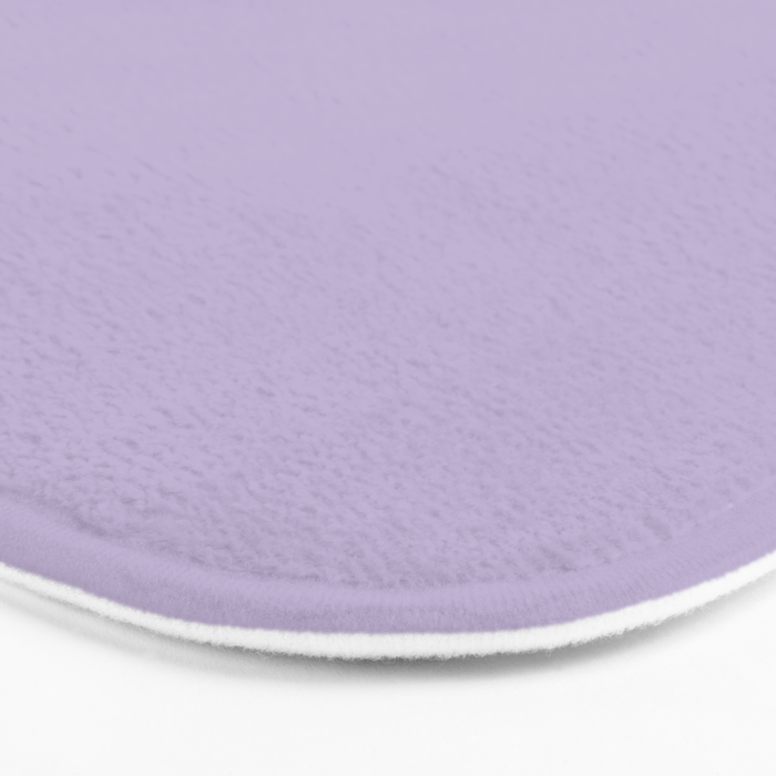 PASTEL LILAC Lavender Light Purple solid color Bath Mat Gallery Image 3