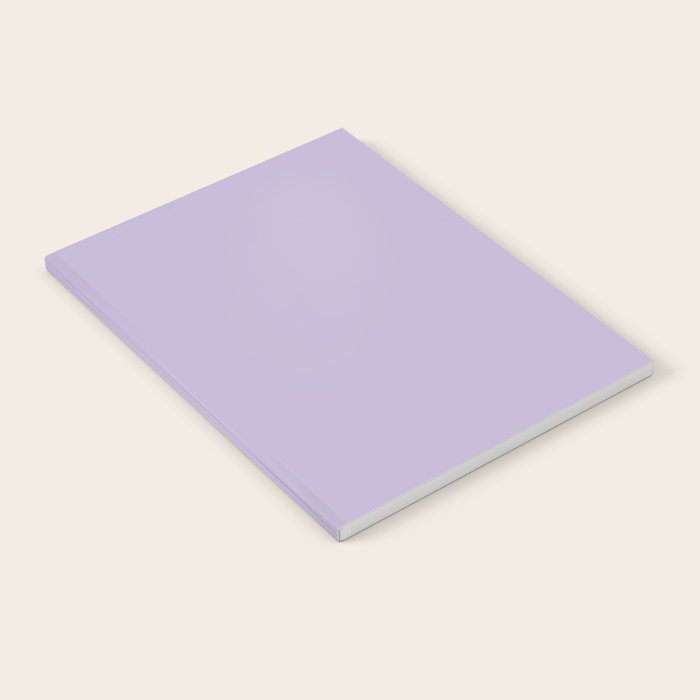 PASTEL LILAC Lavender Light Purple solid color Notebook Gallery Image 1