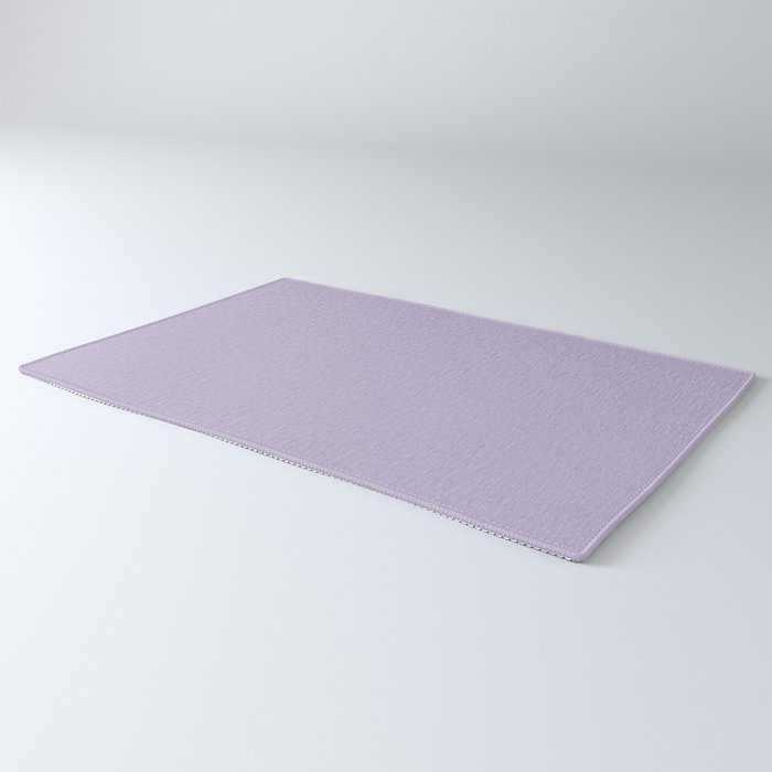 PASTEL LILAC Lavender Light Purple solid color Rug Gallery Image 3