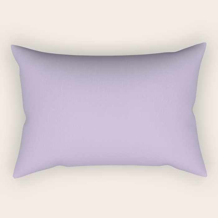 PASTEL LILAC Lavender Light Purple solid color Rectangular Pillow Gallery Image 2