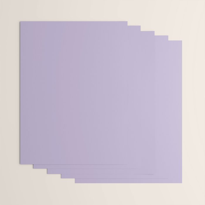 PASTEL LILAC Lavender Light Purple solid color Wrapping Paper Gallery Image 3