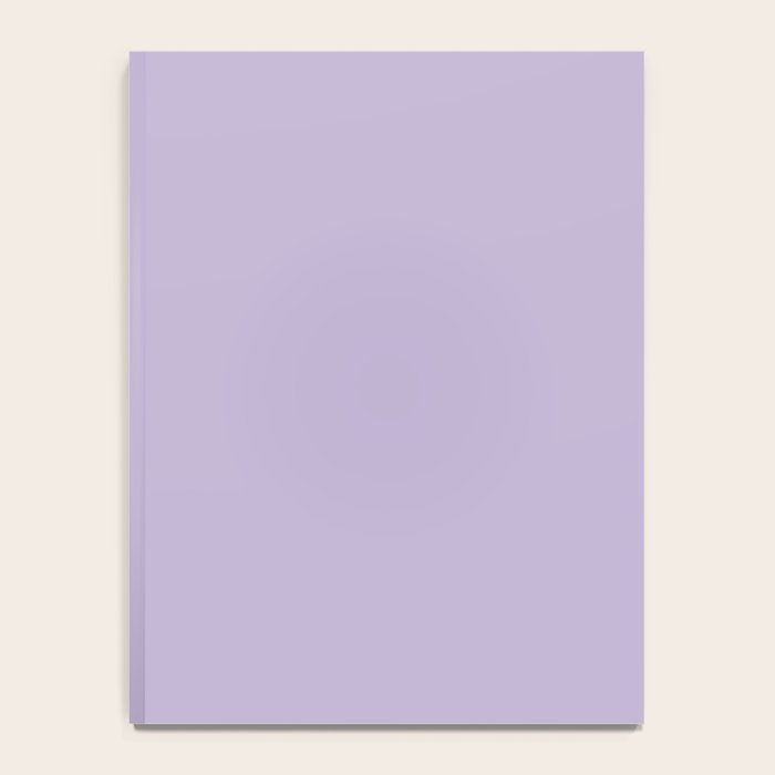 PASTEL LILAC Lavender Light Purple solid color Notebook Gallery Image 4