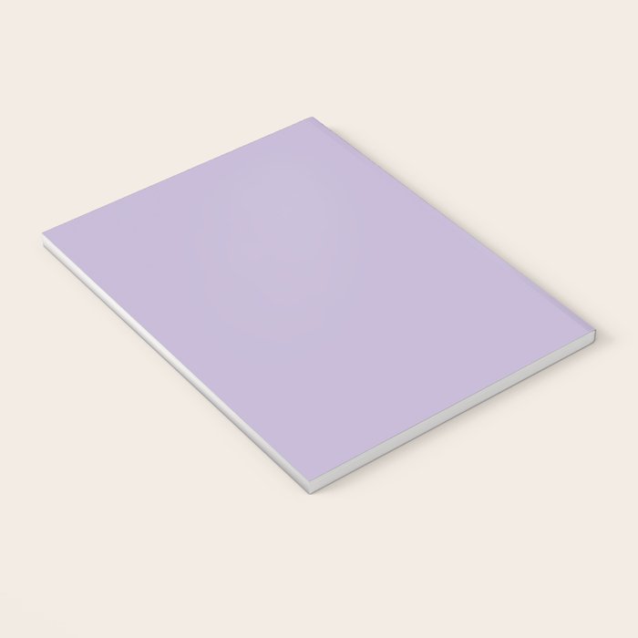 PASTEL LILAC Lavender Light Purple solid color Notebook Gallery Image 3