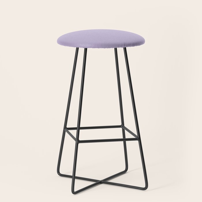PASTEL LILAC Lavender Light Purple solid color Stool Gallery Image 1