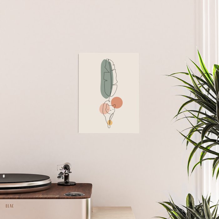 Cat and Plant 35 Poster Gallery Image 2
