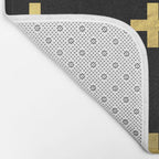 Crosses - gold Bath Mat Gallery Image 2