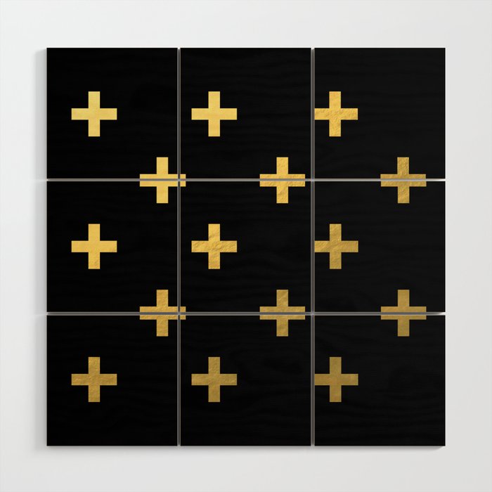 Crosses - gold Wood Wall Art Gallery Image 1