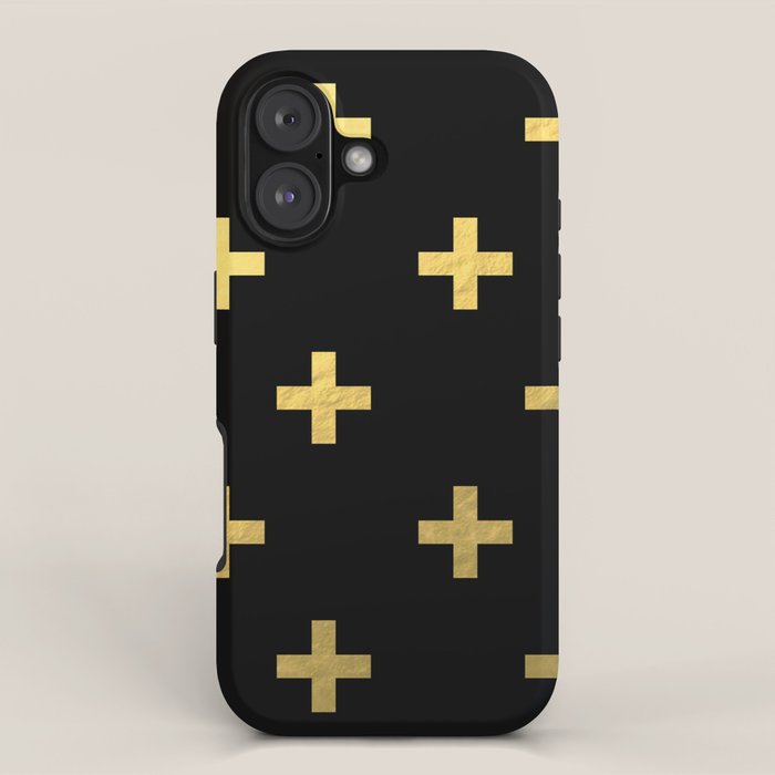 Crosses - gold iPhone Case Gallery Image 1