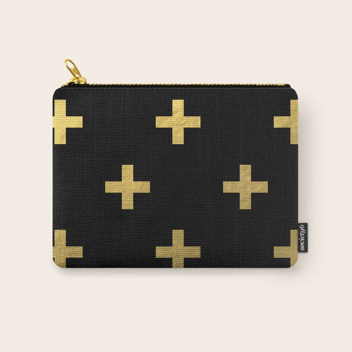 Crosses - gold Carry All Pouch Gallery Image 1