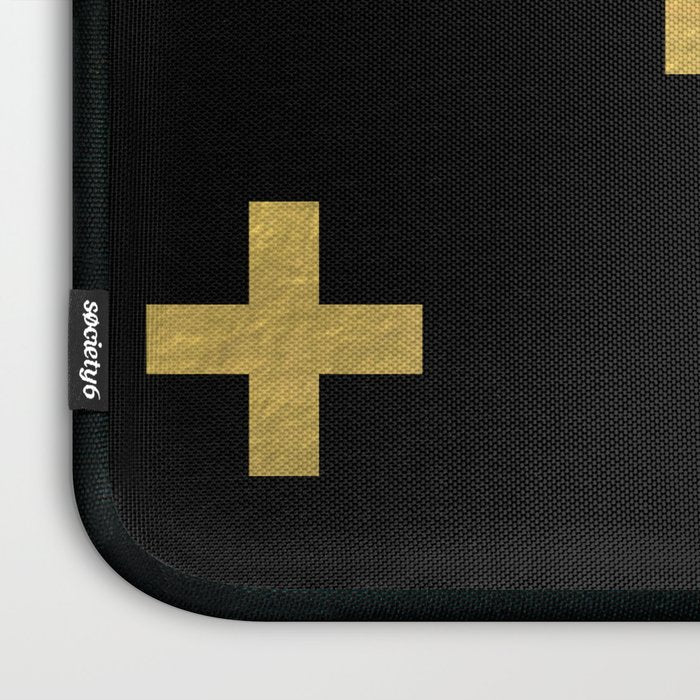 Crosses - gold Laptop Sleeve Gallery Image 3