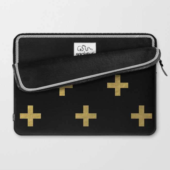 Crosses - gold Laptop Sleeve Gallery Image 2