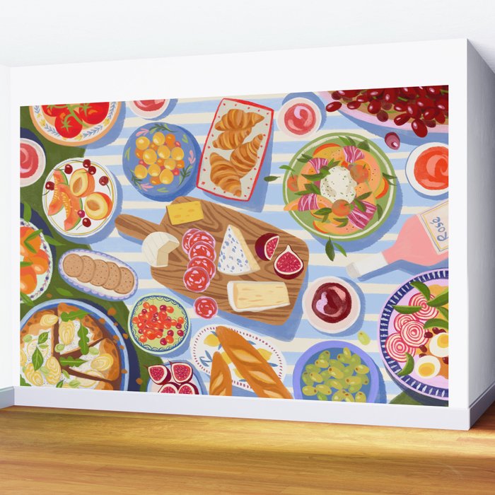 Summer Picnic Wall Mural Gallery Image 2