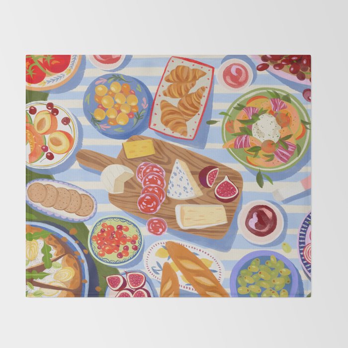 Summer Picnic Throw Blanket Gallery Image 2