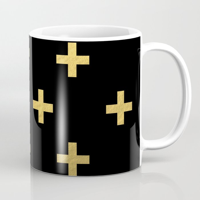 Crosses - gold Coffee Mug Gallery Image 1