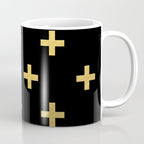 Crosses - gold Coffee Mug Gallery Image 1