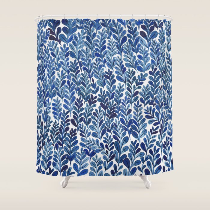 Indigo blues Shower Curtain Gallery Image 1
