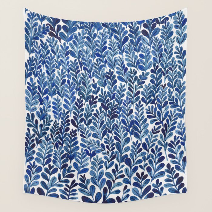 Indigo blues Wall Tapestry Gallery Image 4