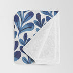 Indigo blues Throw Blanket Gallery Image 3