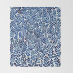 Indigo blues Throw Blanket Gallery Image 2