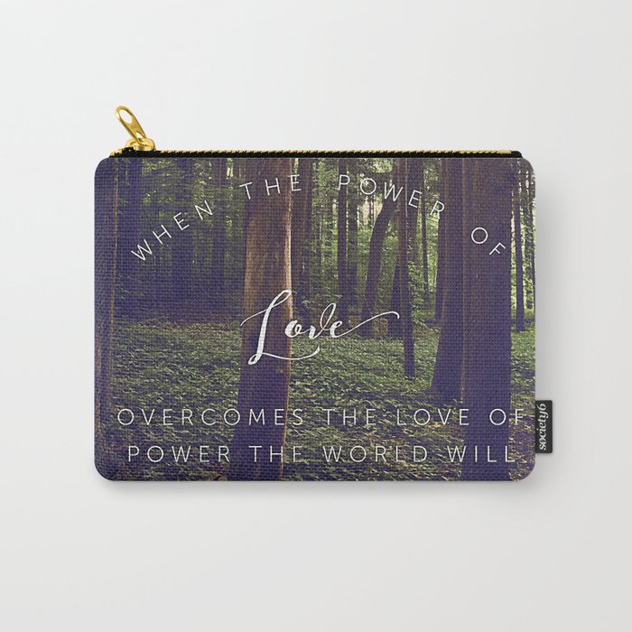 Peace and Love Carry All Pouch Gallery Image 1