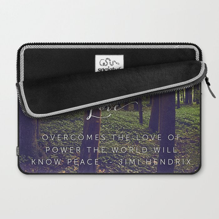 Peace and Love Laptop Sleeve Gallery Image 2