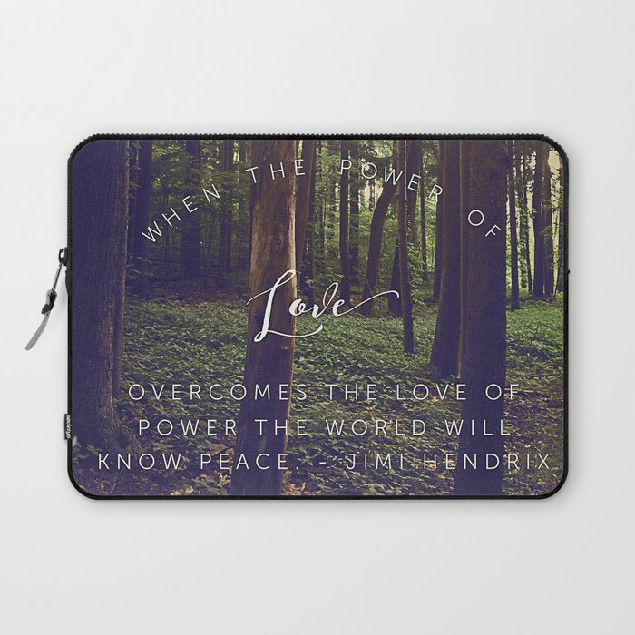Peace and Love Laptop Sleeve Gallery Image 1