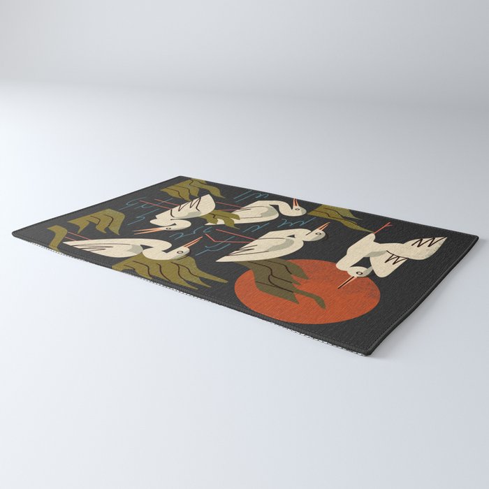 Five Heron Flock Rug Gallery Image 3