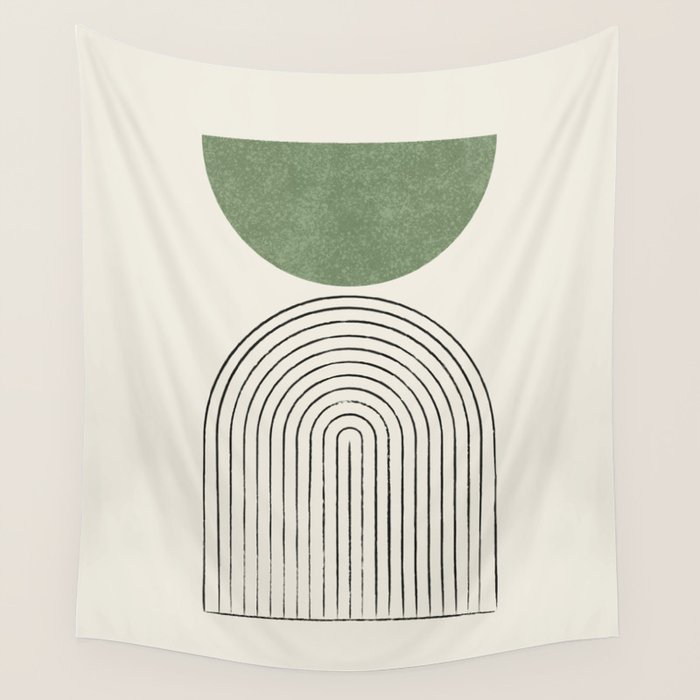 Arch balance green Wall Tapestry Gallery Image 1