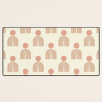 Full moon rainbow pattern collection SS01 Desk Mat Gallery Image 3