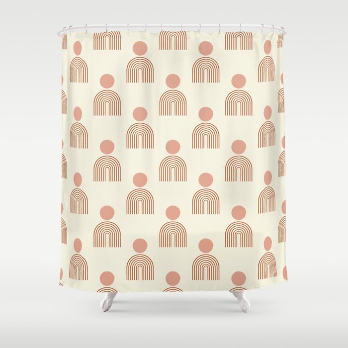 Full moon rainbow pattern collection SS01 Shower Curtain Gallery Image 1
