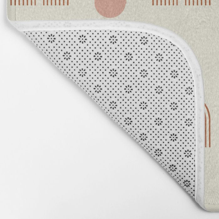 Full moon rainbow pattern collection SS01 Bath Mat Gallery Image 2