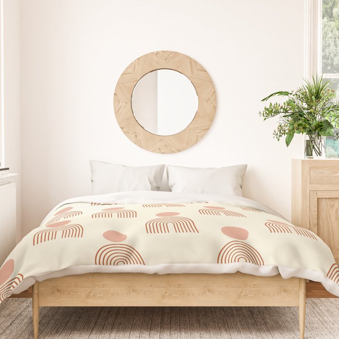 Full moon rainbow pattern collection SS01 Duvet Cover Gallery Image 3