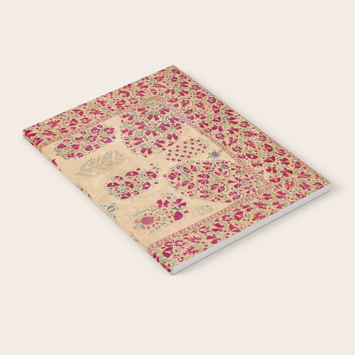 Bokhara Suzani Southwest Uzbekistan Floral Print Notebook Gallery Image 1