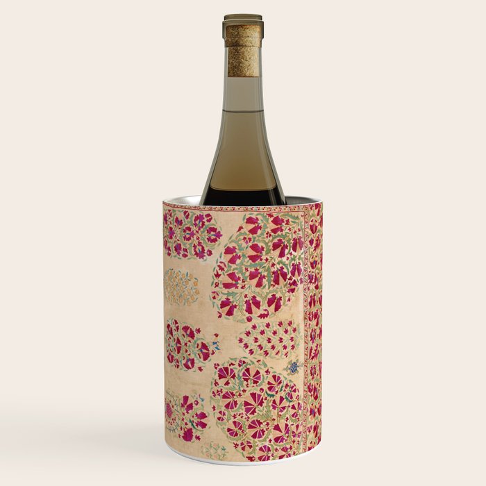 Bokhara Suzani Southwest Uzbekistan Floral Print Wine Chiller Gallery Image 3