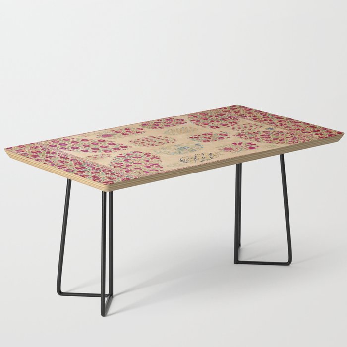 Bokhara Suzani Southwest Uzbekistan Floral Print Coffee Table Gallery Image 1