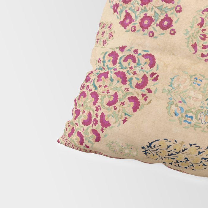 Bokhara Suzani Southwest Uzbekistan Floral Print Pillow Sham Gallery Image 4