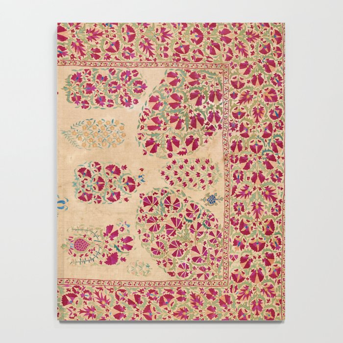 Bokhara Suzani Southwest Uzbekistan Floral Print Notebook Gallery Image 4