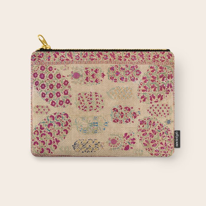 Bokhara Suzani Southwest Uzbekistan Floral Print Carry All Pouch Gallery Image 1
